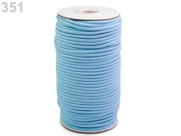 Gummikordel rund Ø3 mm MAGGIE - Eisblau